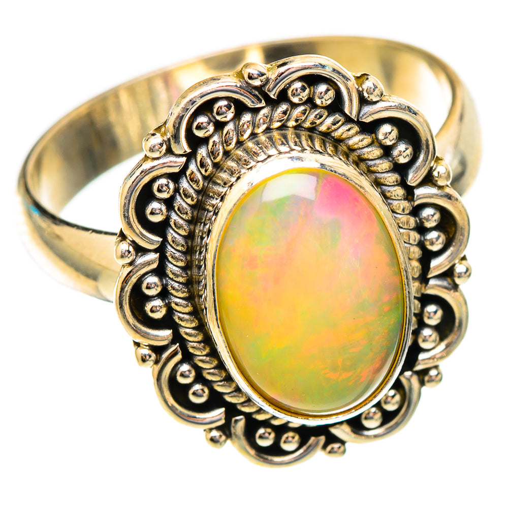 Ethiopian Opal Rings handcrafted by Anasilvercos - RING117281 - Photo 2