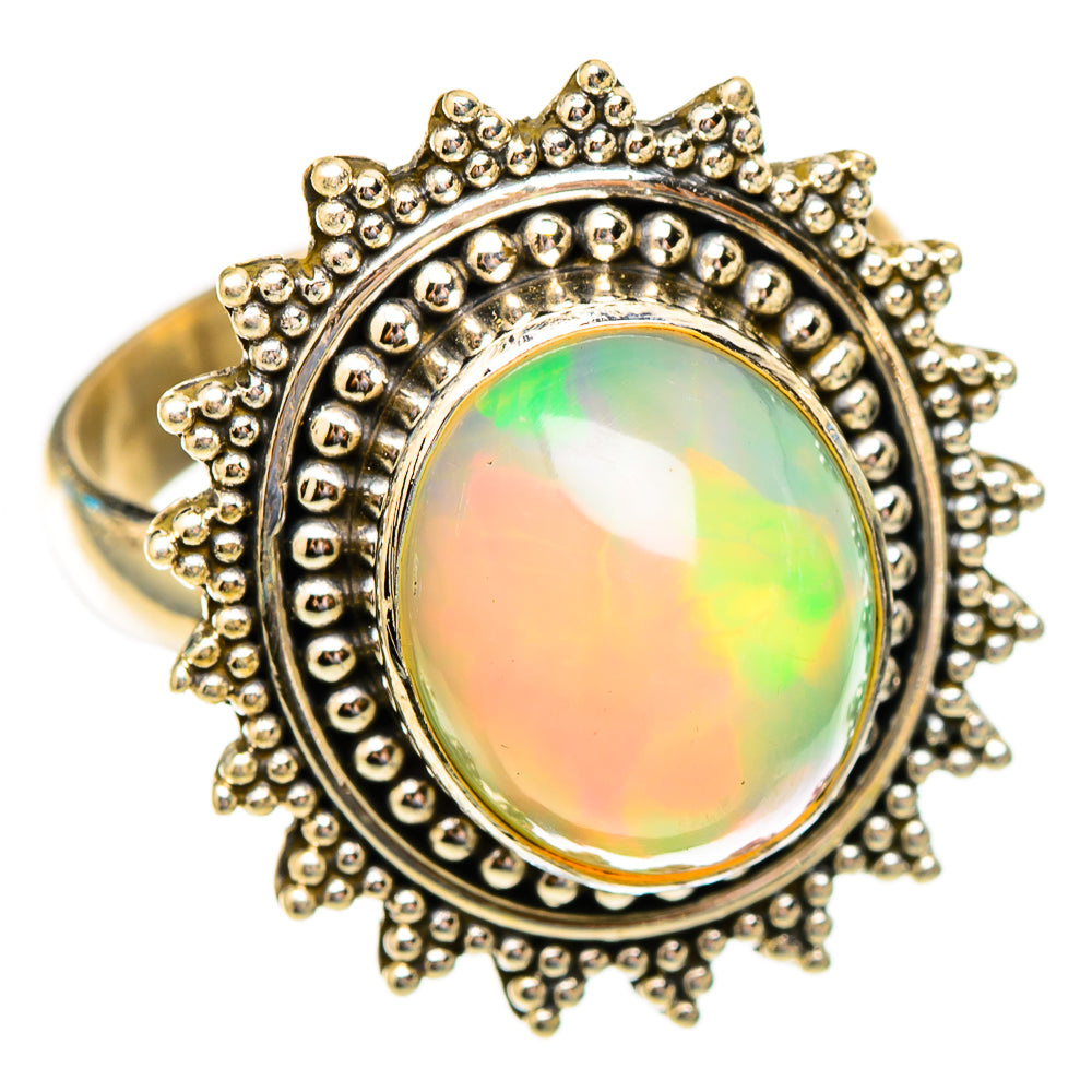 Ethiopian Opal Rings handcrafted by Anasilvercos - RING117308 - Photo 2