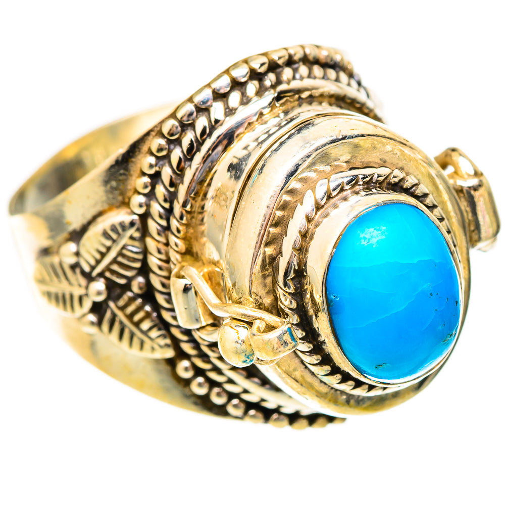 Sleeping Beauty Turquoise Rings handcrafted by Anasilvercos - RING117313 - Photo 2