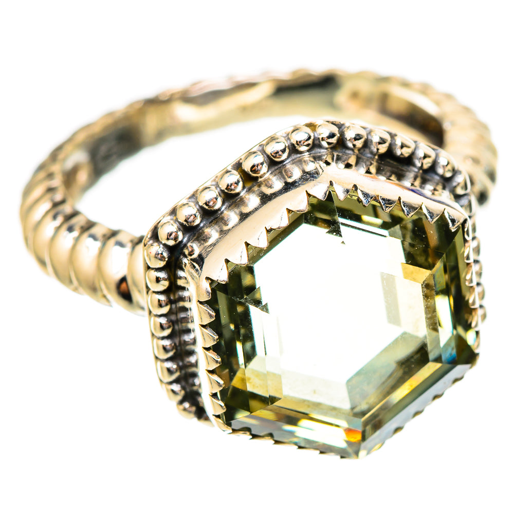 Green Amethyst Rings handcrafted by Anasilvercos - RING117315 - Photo 2