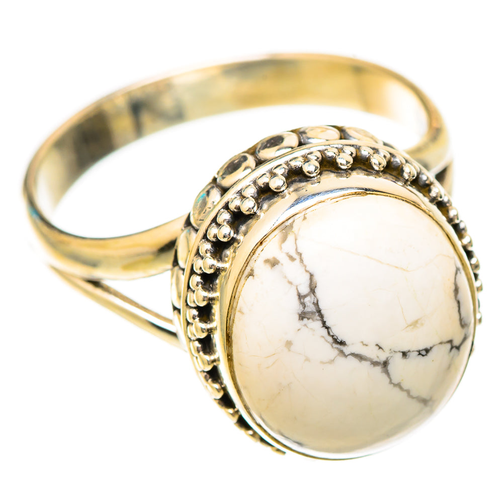 Howlite Rings handcrafted by Anasilvercos - RING117355 - Photo 2