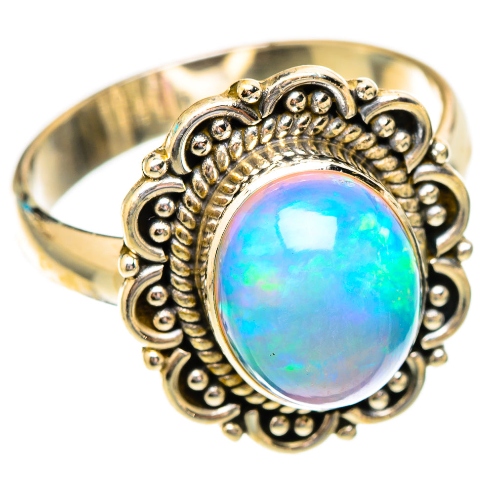 Ethiopian Opal Rings handcrafted by Anasilvercos - RING117357 - Photo 2