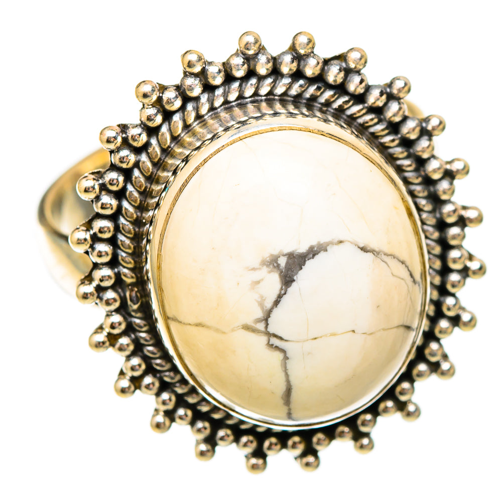 Howlite Rings handcrafted by Anasilvercos - RING117372 - Photo 2