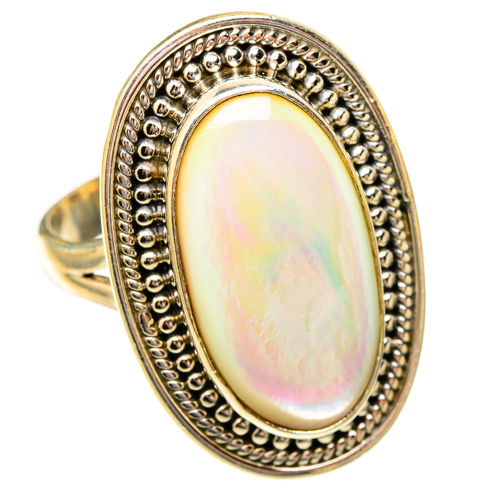 Mother Of Pearl Rings handcrafted by Anasilvercos - RING117373 - Photo 2