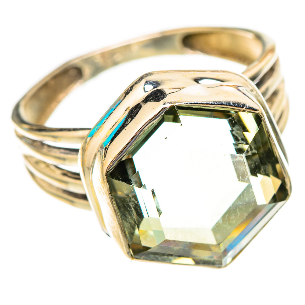 Green Amethyst Rings handcrafted by Anasilvercos - RING117380 - Photo 2