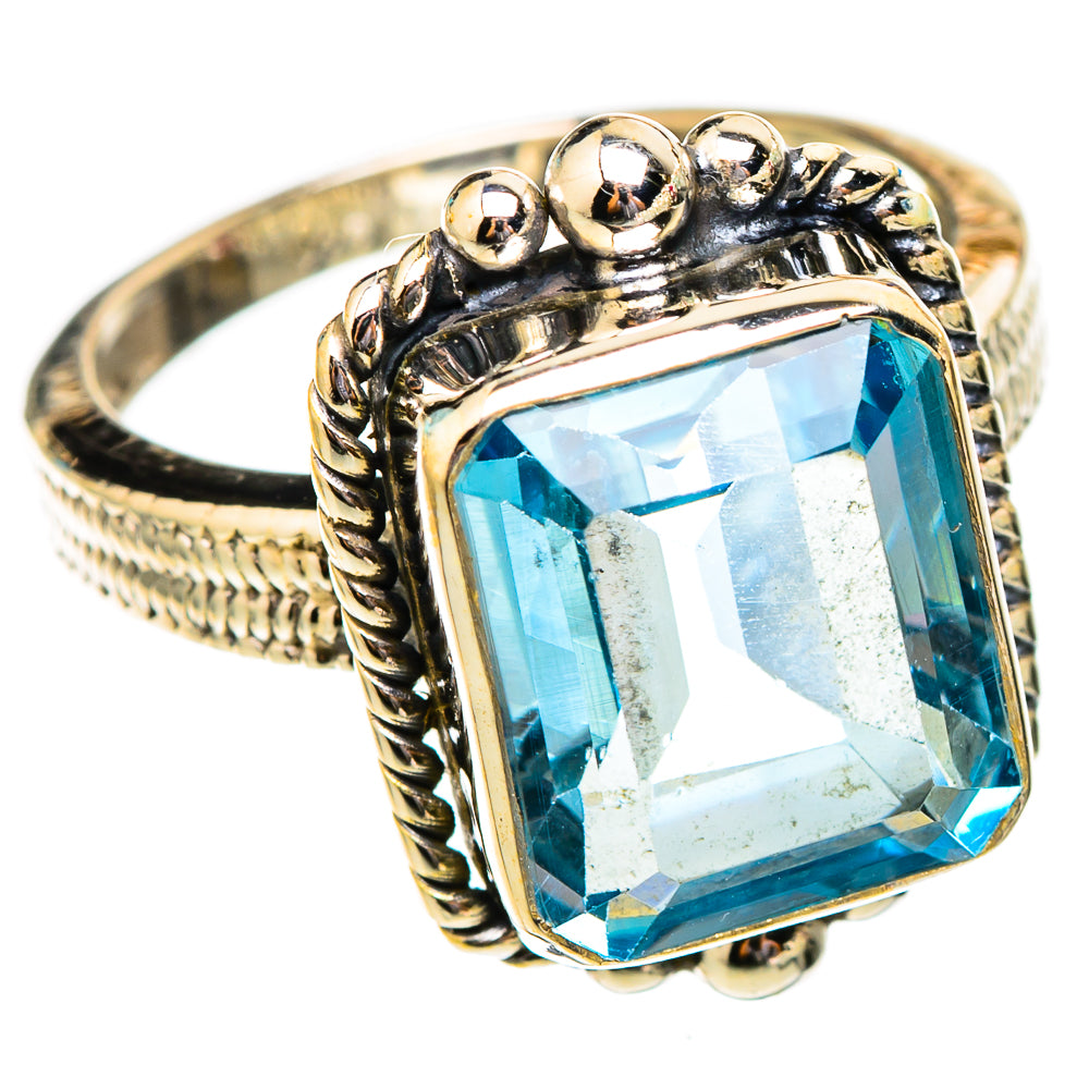 Blue Topaz Rings handcrafted by Anasilvercos - RING117405 - Photo 2