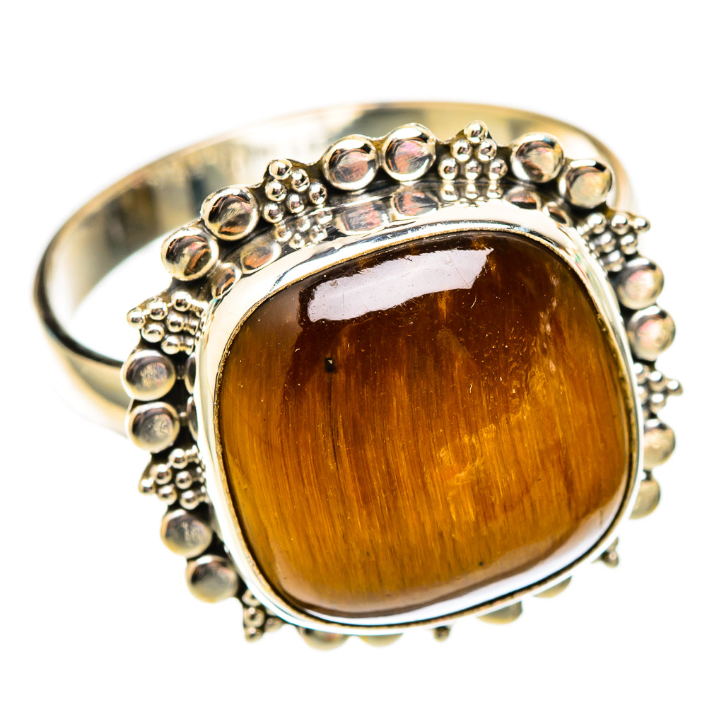 Tiger Eye Rings handcrafted by Anasilvercos - RING117410 - Photo 2