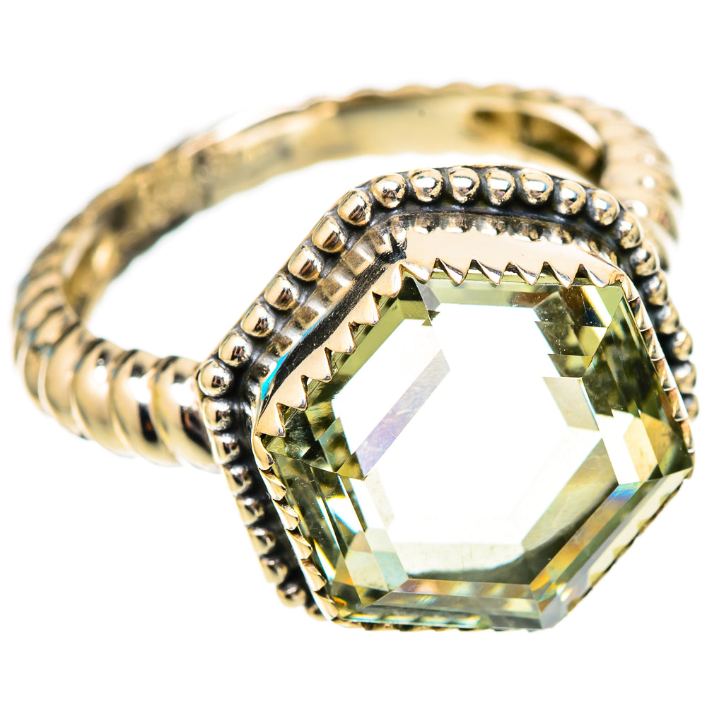 Green Amethyst Rings handcrafted by Anasilvercos - RING117435 - Photo 2
