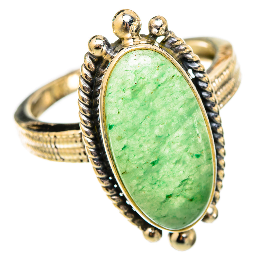 Green Aventurine Rings handcrafted by Anasilvercos - RING117436 - Photo 2