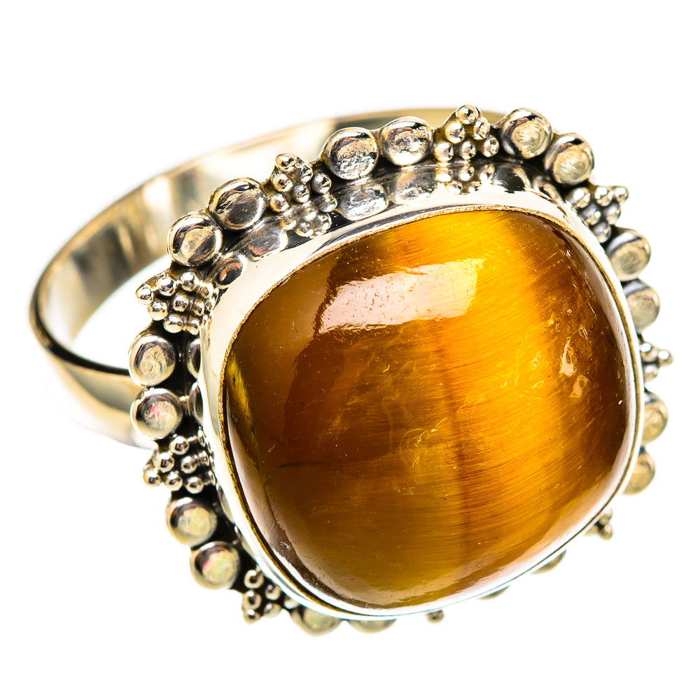 Tiger Eye Rings handcrafted by Anasilvercos - RING117437 - Photo 2