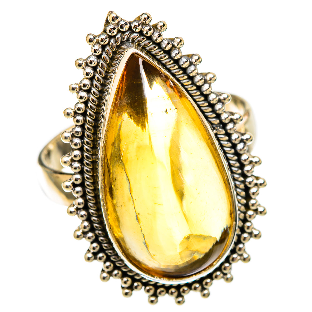 Citrine Sugarloaf Rings handcrafted by Anasilvercos - RING117440 - Photo 2