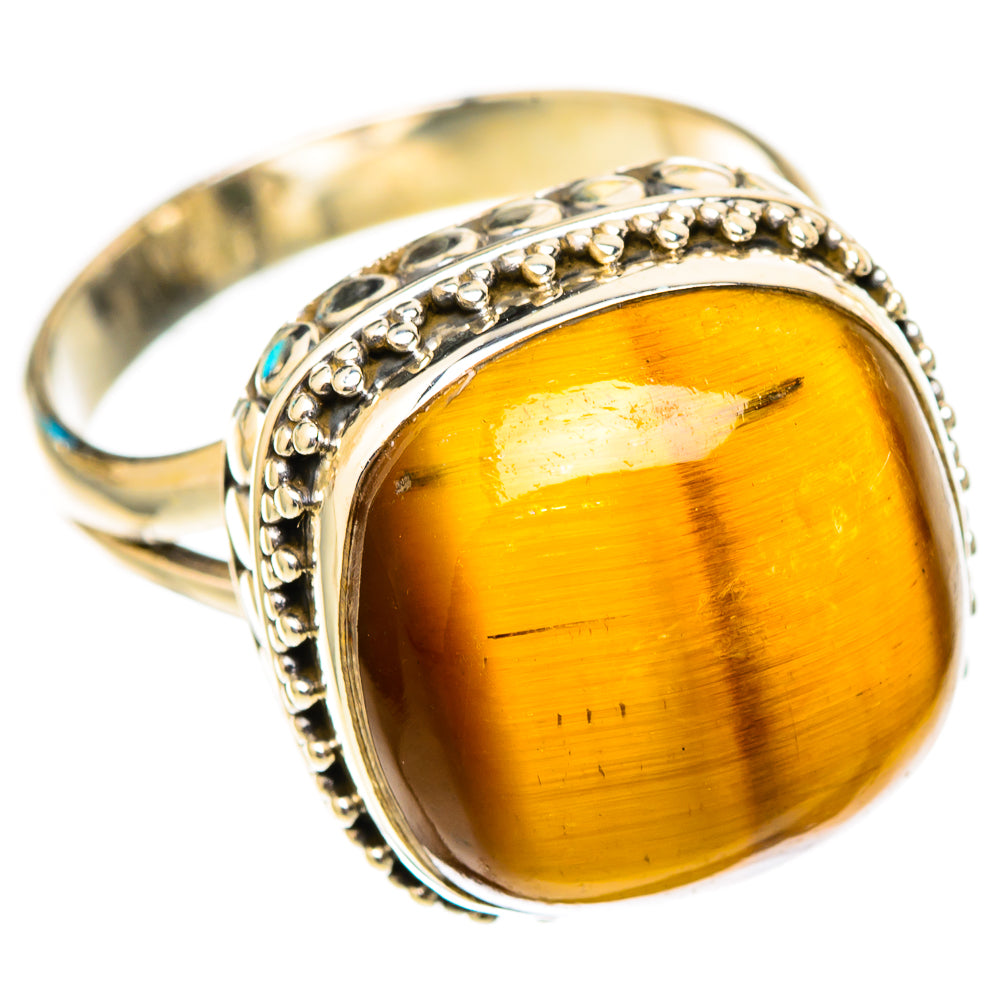 Tiger Eye Rings handcrafted by Anasilvercos - RING117467 - Photo 2