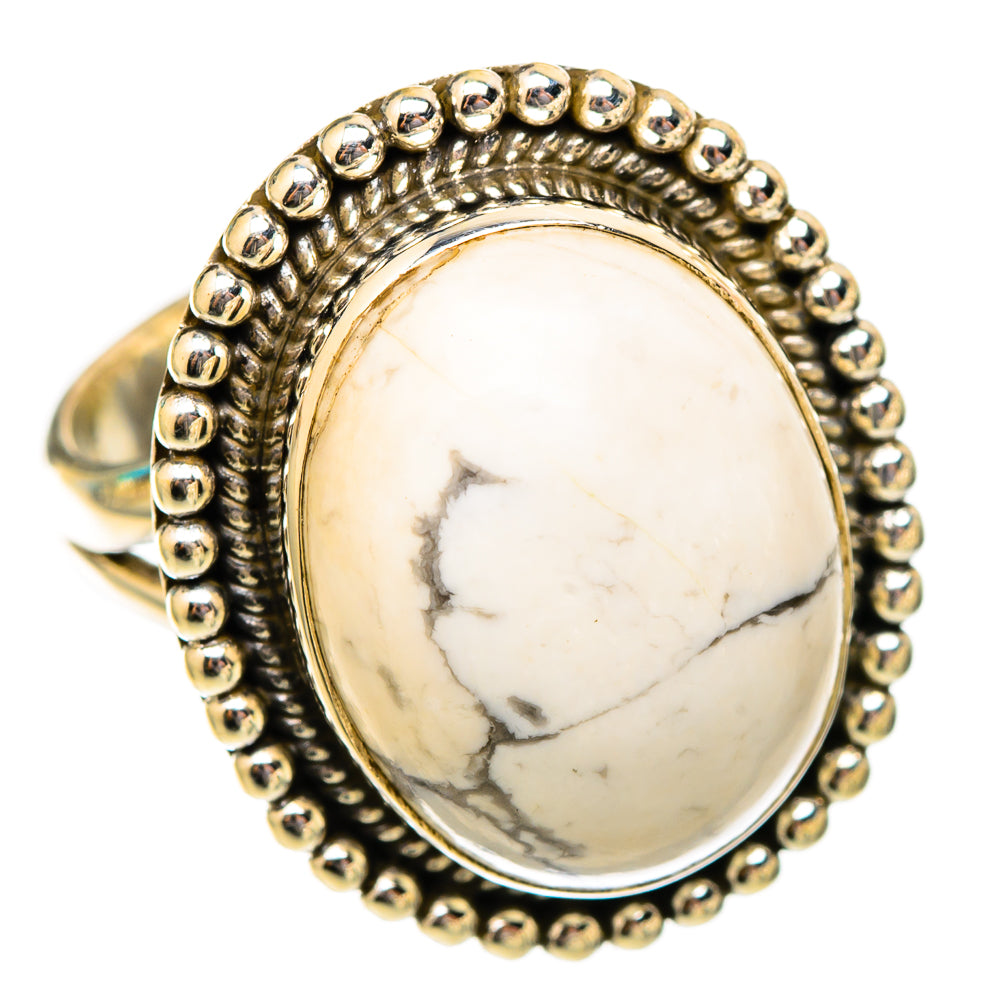 Howlite Rings handcrafted by Anasilvercos - RING117505 - Photo 2