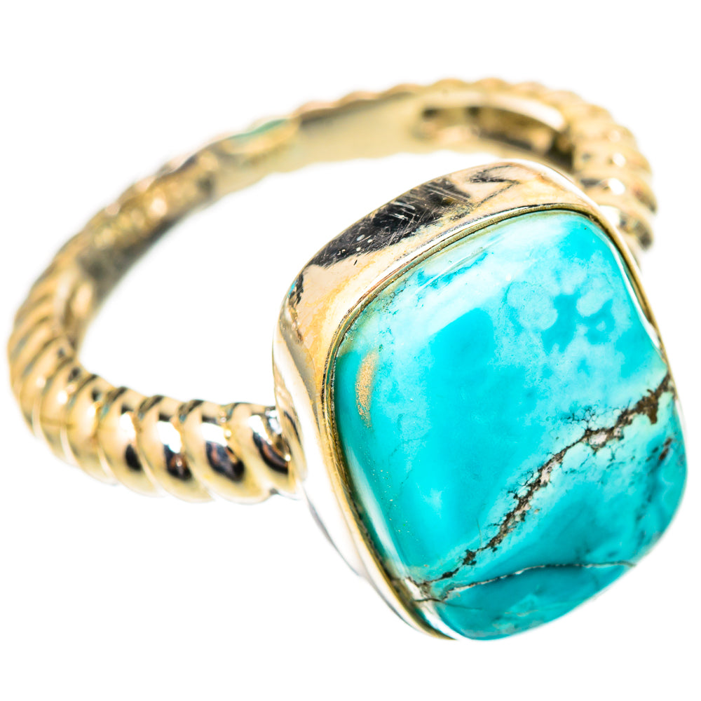 Tibetan Turquoise Rings handcrafted by Anasilvercos - RING117513 - Photo 2