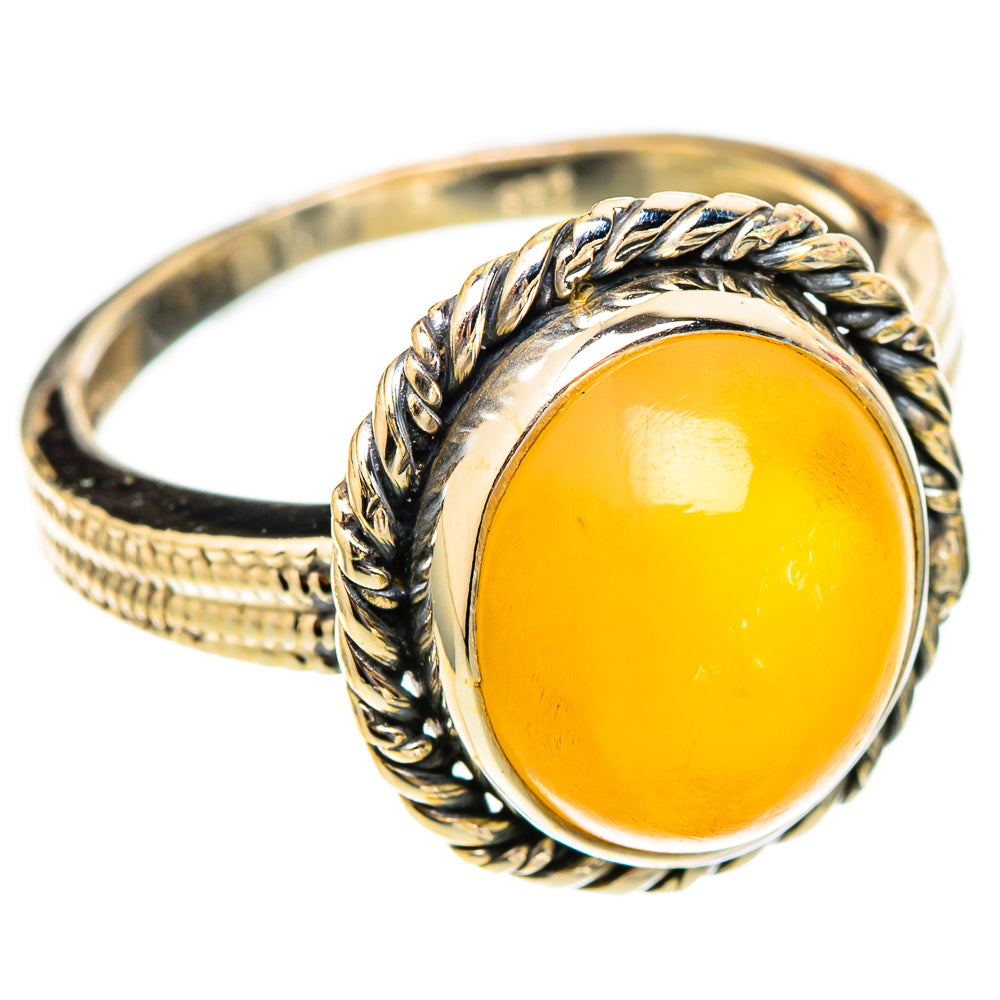 Peach Moonstone Rings handcrafted by Anasilvercos - RING117519 - Photo 2