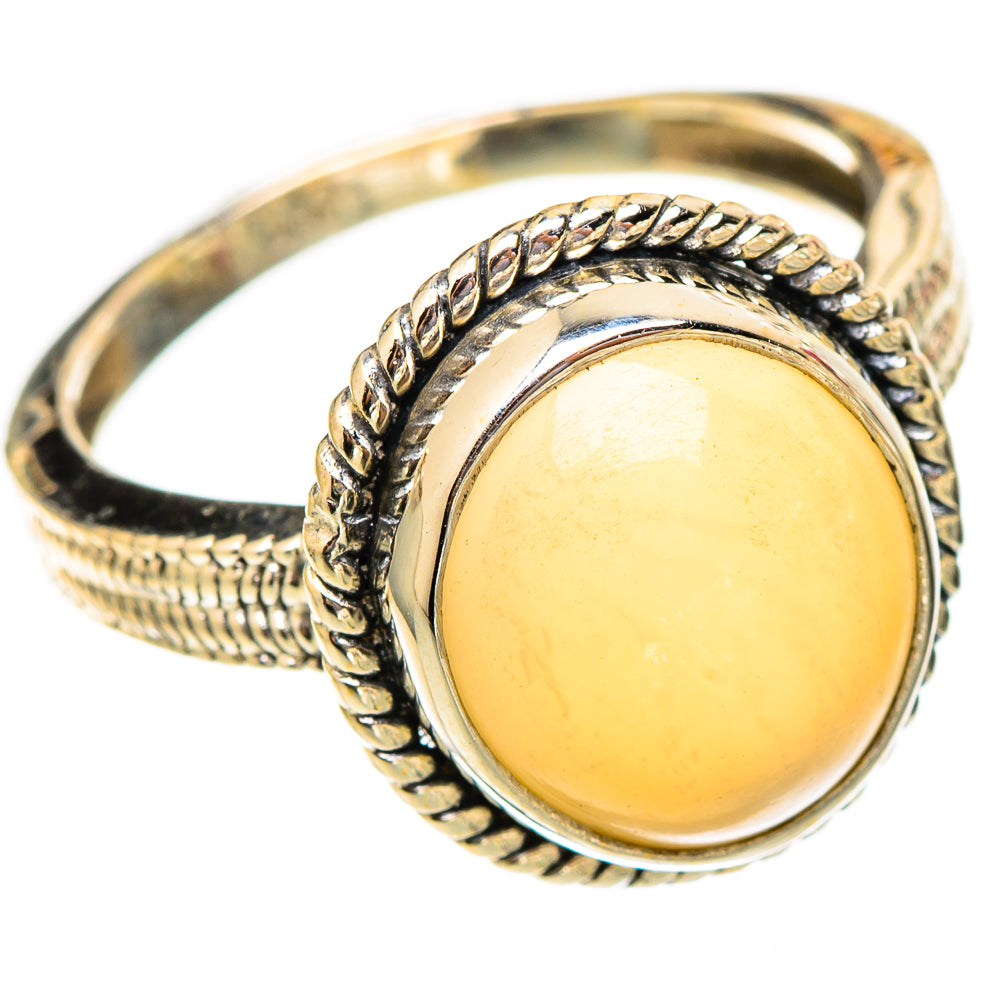 Peach Moonstone Rings handcrafted by Anasilvercos - RING117543 - Photo 2