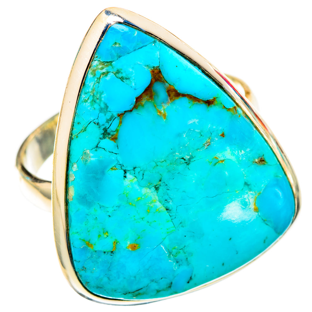 Peruvian Chrysocolla Rings handcrafted by Anasilvercos - RING117563 - Photo 2