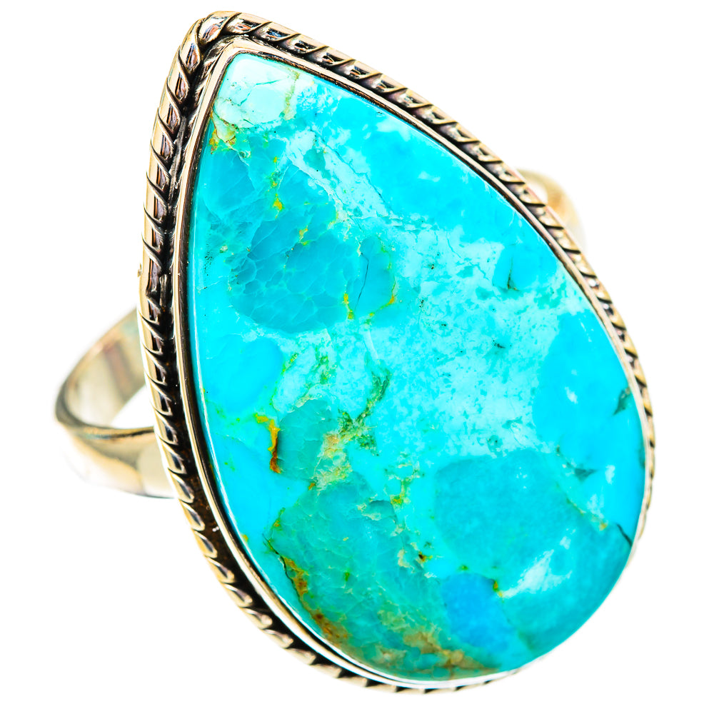 Peruvian Chrysocolla Rings handcrafted by Anasilvercos - RING117567 - Photo 2