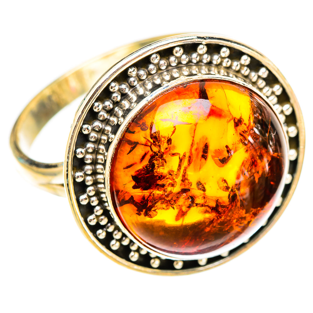 Baltic Amber Rings handcrafted by Anasilvercos - RING117579 - Photo 2