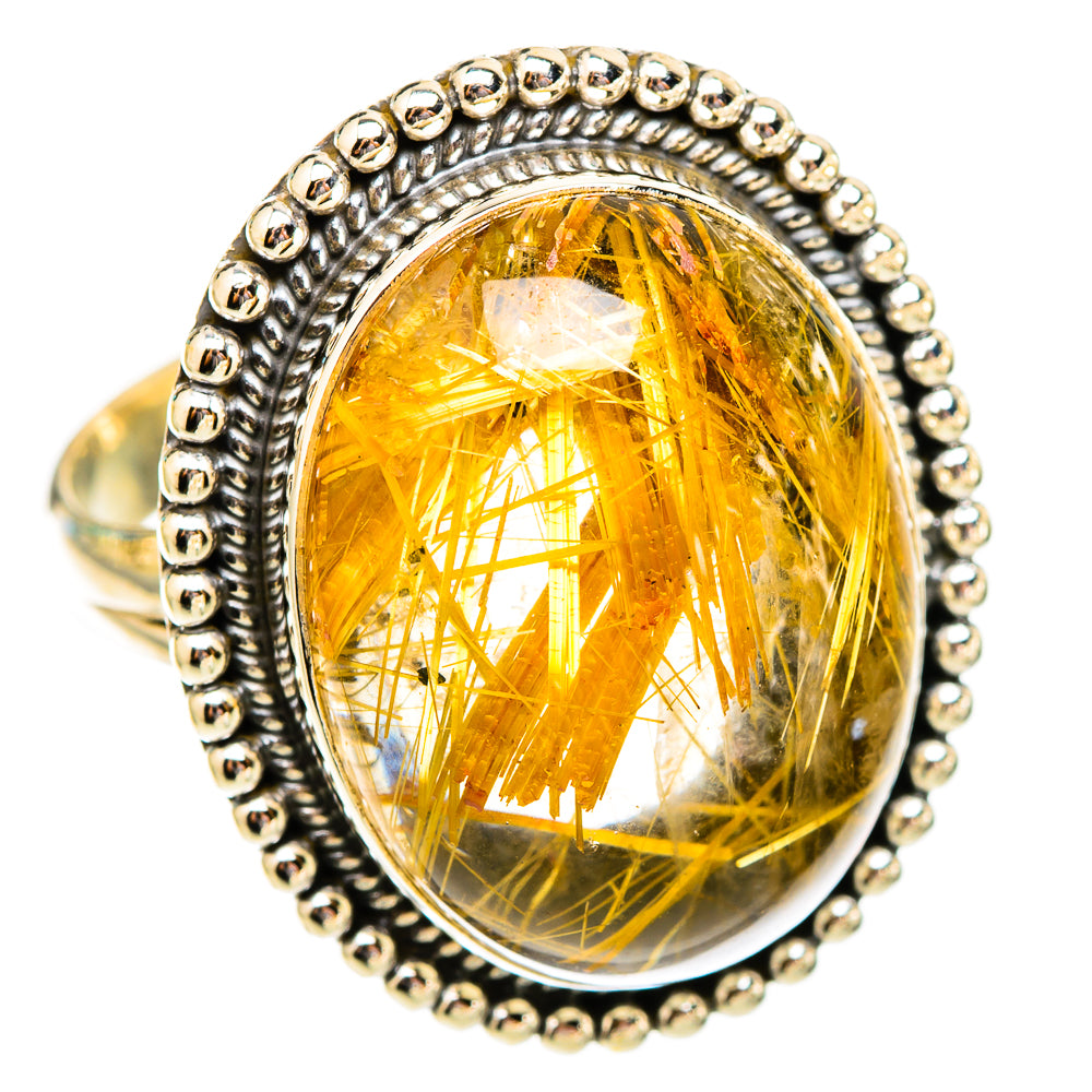 Rutilated Quartz Rings handcrafted by Anasilvercos - RING117591 - Photo 2