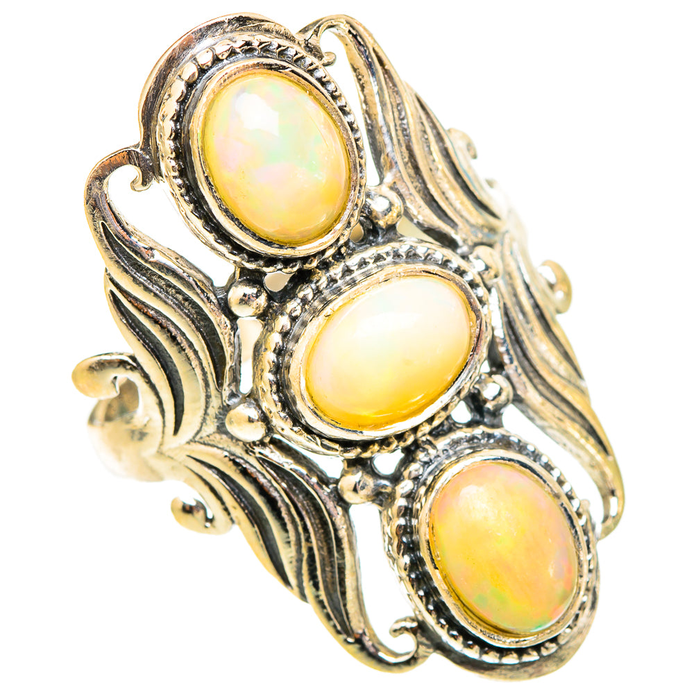 Ethiopian Opal Rings handcrafted by Anasilvercos - RING117597 - Photo 2