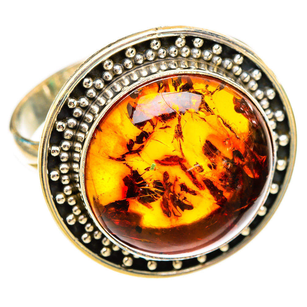 Baltic Amber Rings handcrafted by Anasilvercos - RING117614 - Photo 2