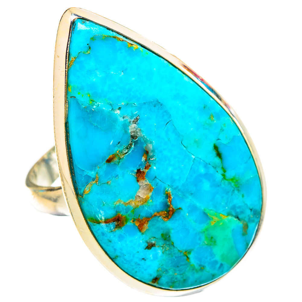 Peruvian Chrysocolla Rings handcrafted by Anasilvercos - RING117633 - Photo 2