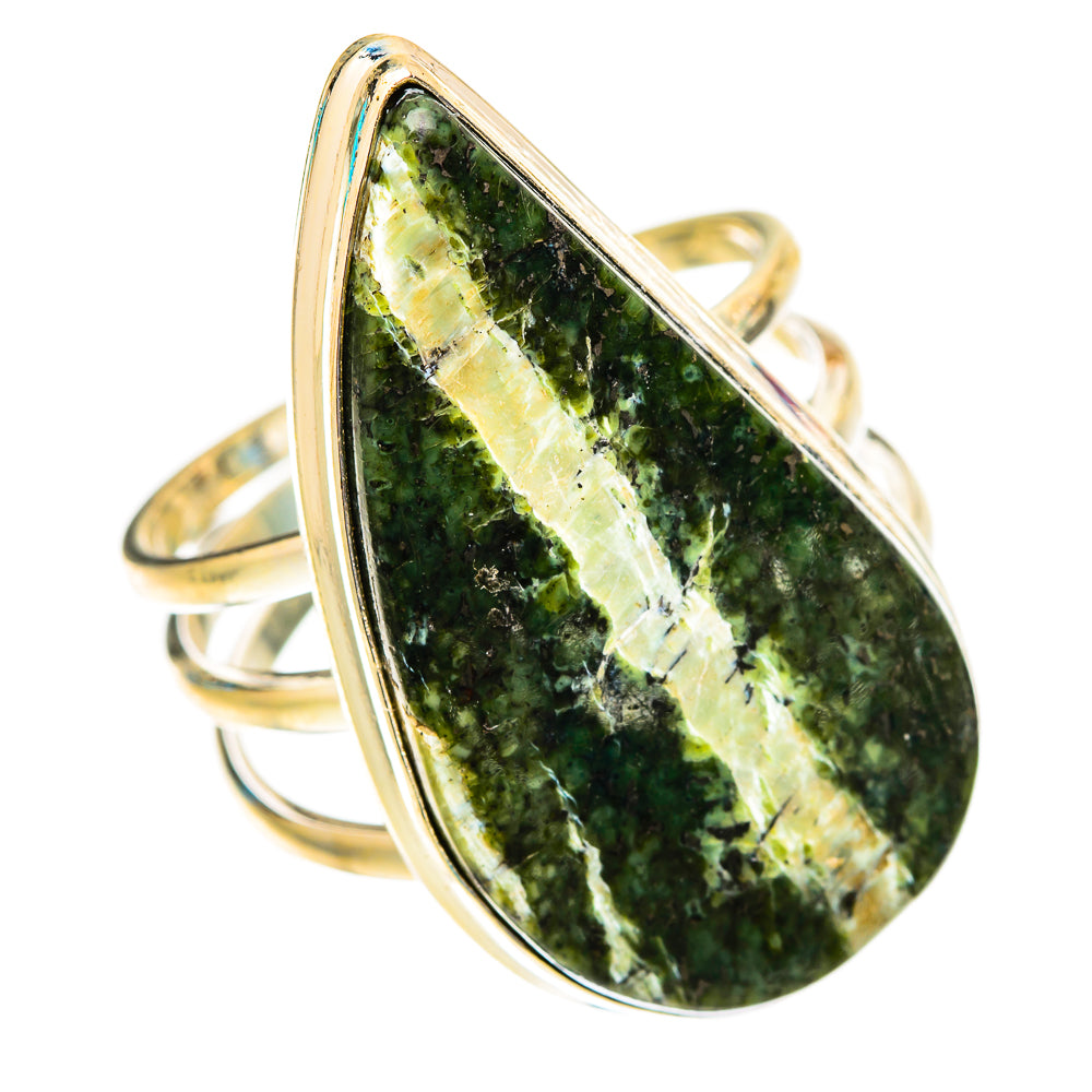 Green Swiss Opal Rings handcrafted by Anasilvercos - RING117638 - Photo 2