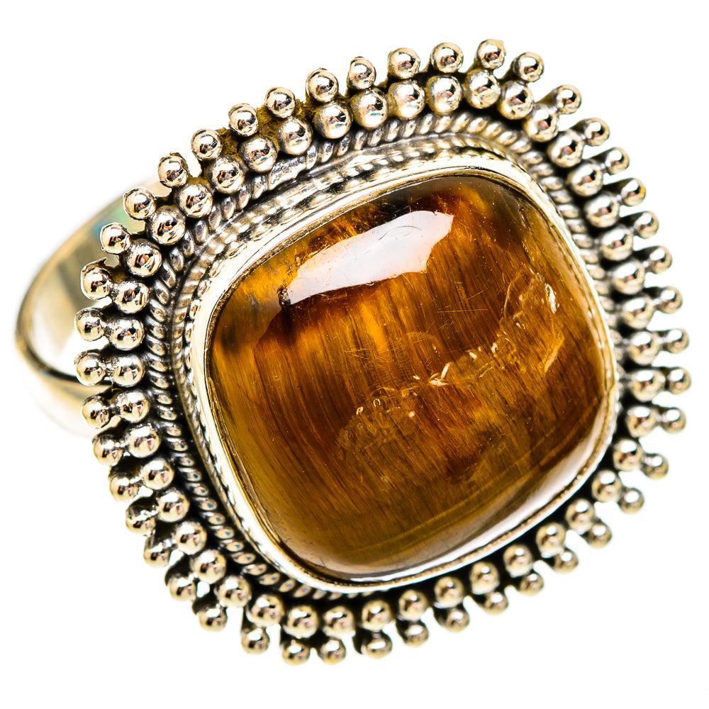 Tiger Eye Rings handcrafted by Anasilvercos - RING117640 - Photo 2