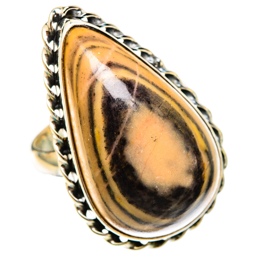 Bumble Bee Jasper Rings handcrafted by Anasilvercos - RING117670 - Photo 2