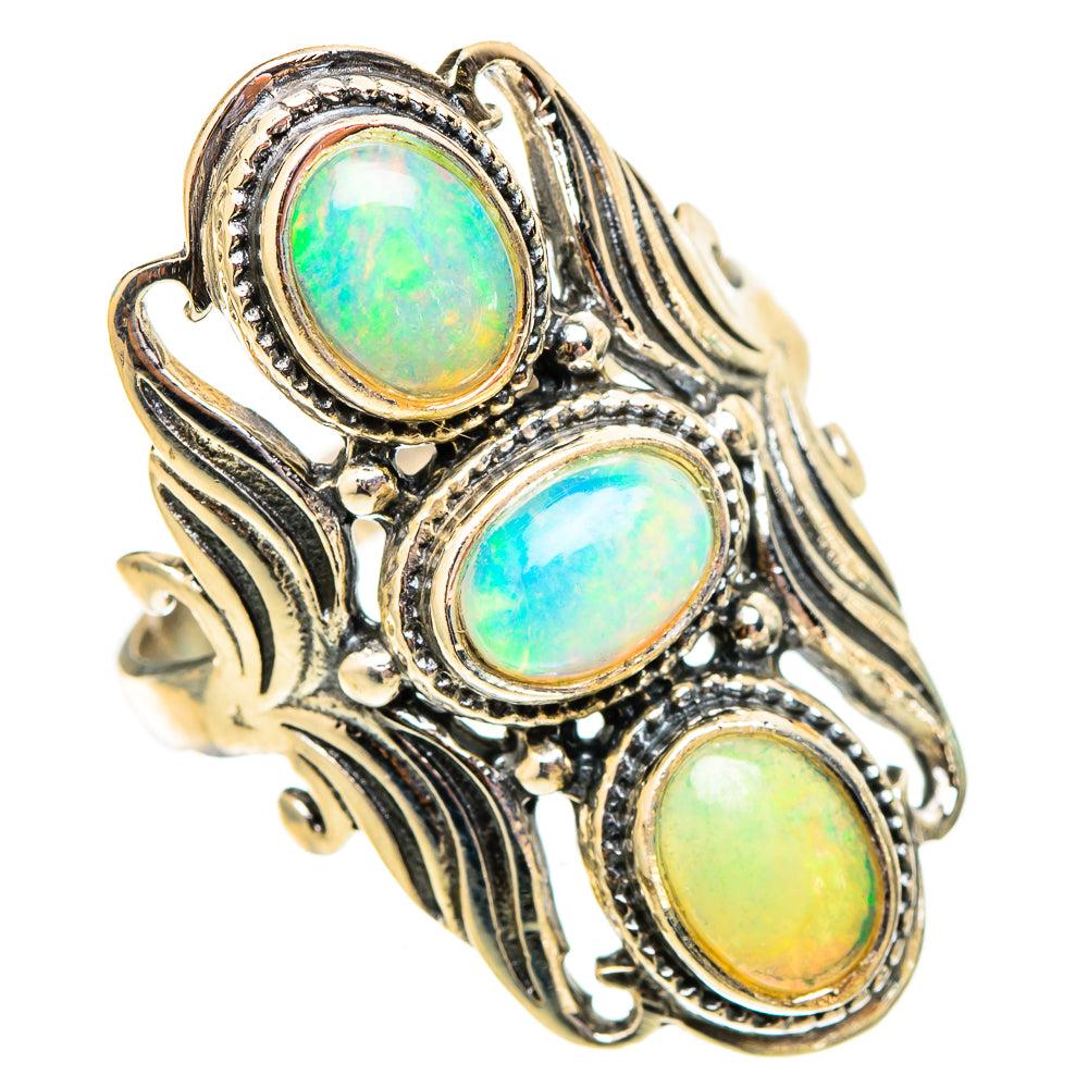 Ethiopian Opal Rings handcrafted by Anasilvercos - RING117686 - Photo 2