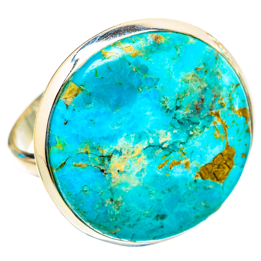 Peruvian Chrysocolla Rings handcrafted by Anasilvercos - RING117687 - Photo 2