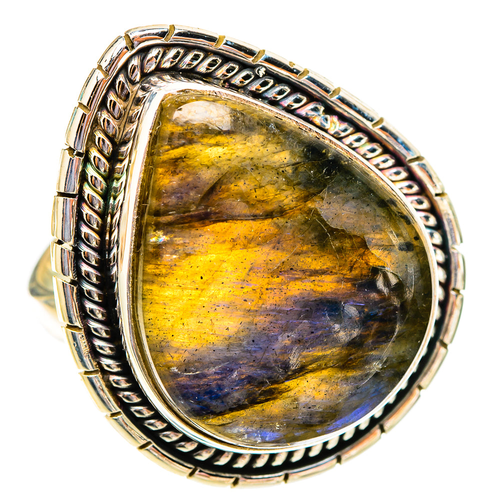 Labradorite Rings handcrafted by Anasilvercos - RING117689 - Photo 2