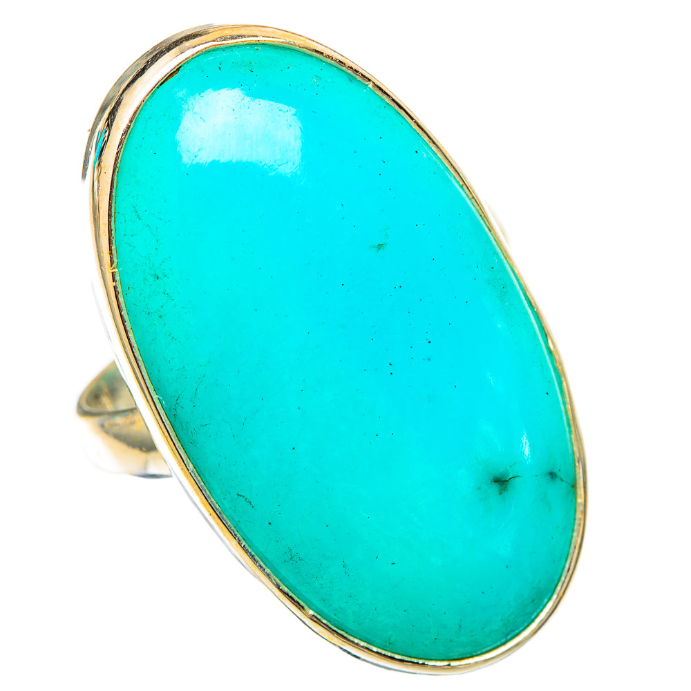 Peruvian Amazonite Rings handcrafted by Anasilvercos - RING117691 - Photo 2