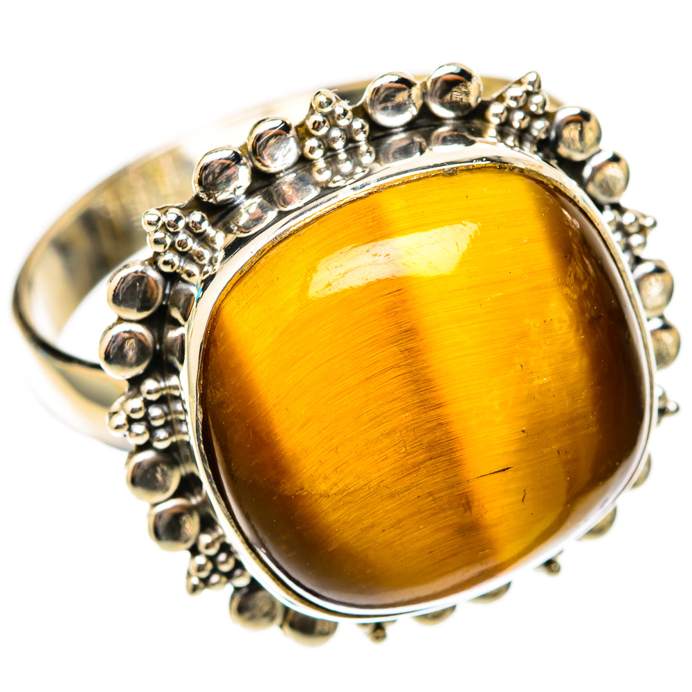 Tiger Eye Rings handcrafted by Anasilvercos - RING117706 - Photo 2