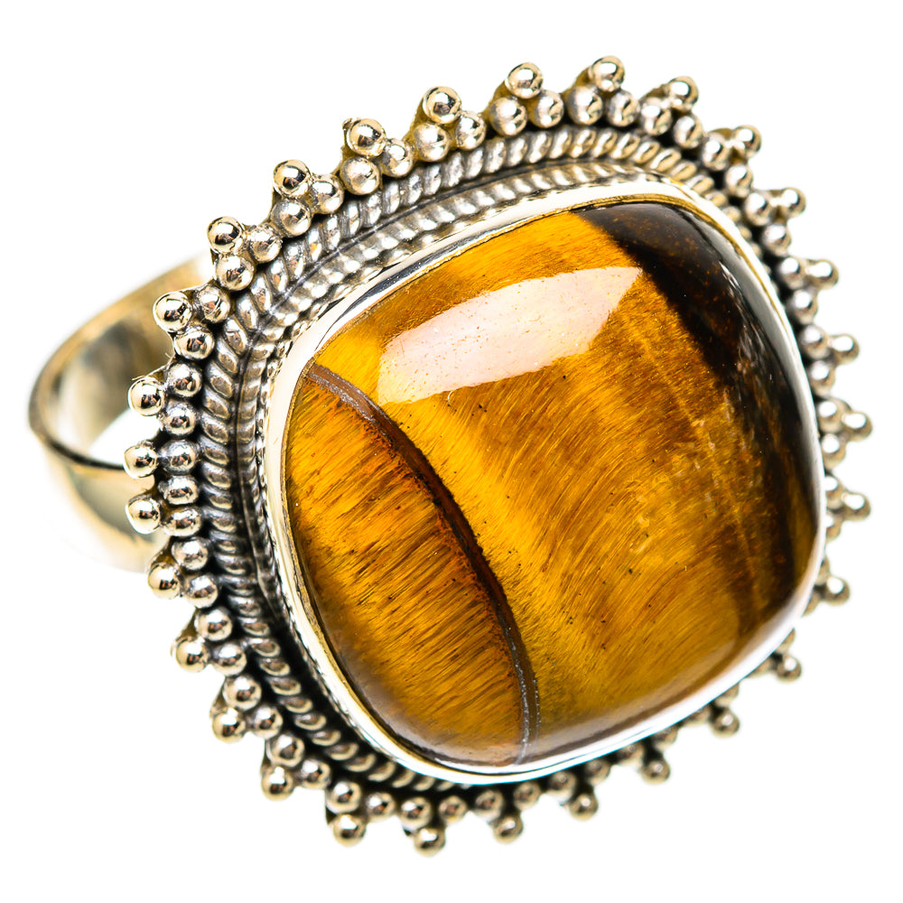 Tiger Eye Rings handcrafted by Anasilvercos - RING117707 - Photo 2