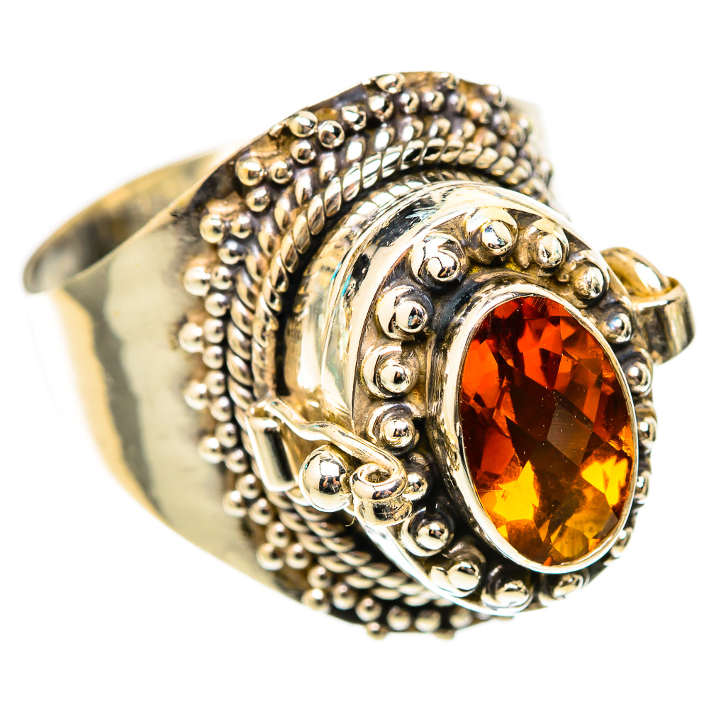 Mandarin Citrine Rings handcrafted by Anasilvercos - RING117708 - Photo 2