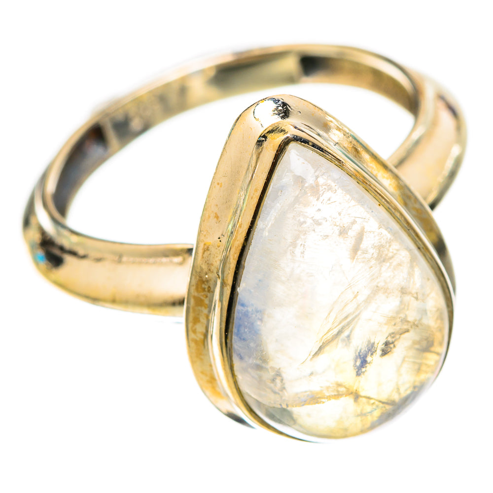 Rainbow Moonstone Rings handcrafted by Anasilvercos - RING117722 - Photo 2
