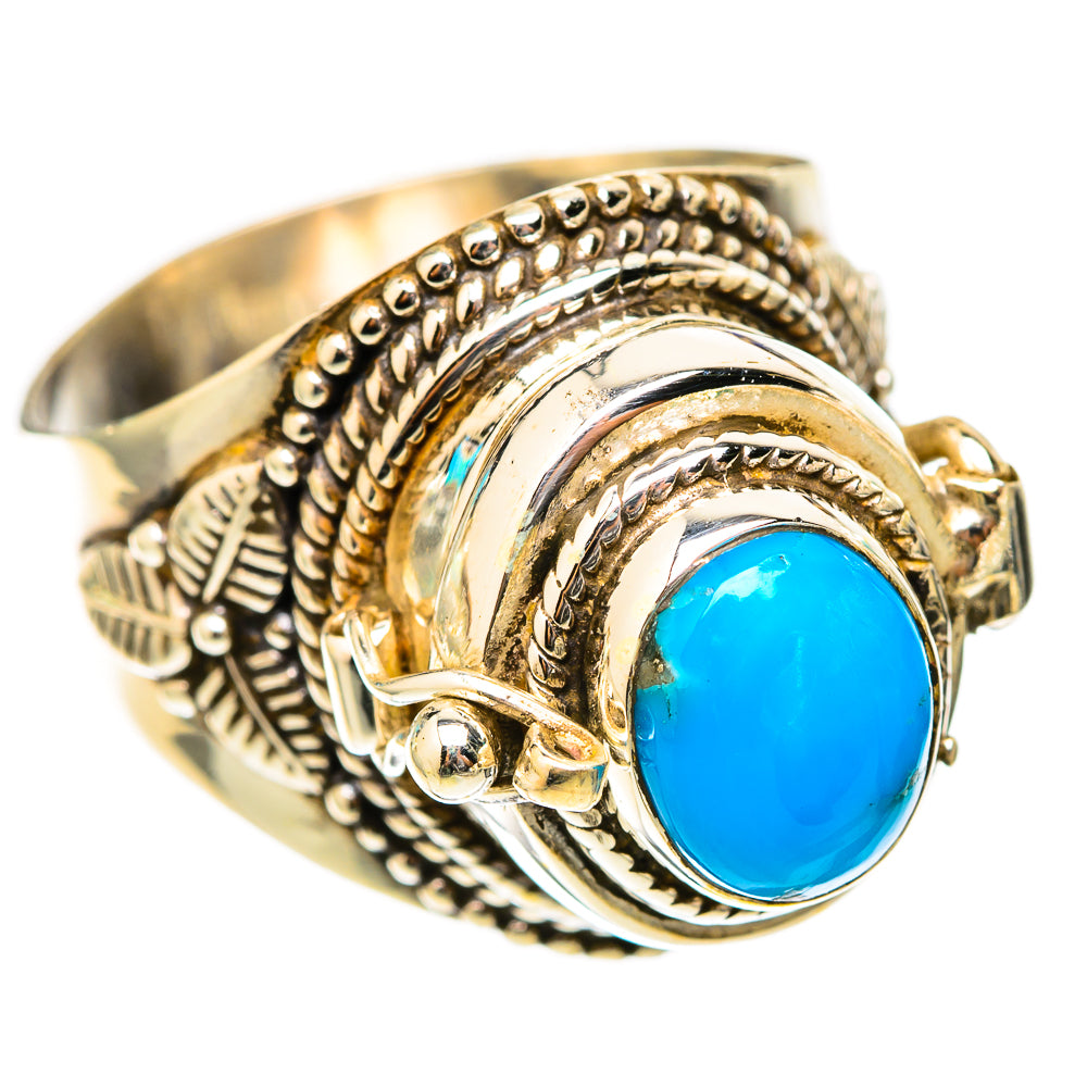 Sleeping Beauty Turquoise Rings handcrafted by Anasilvercos - RING117730 - Photo 2