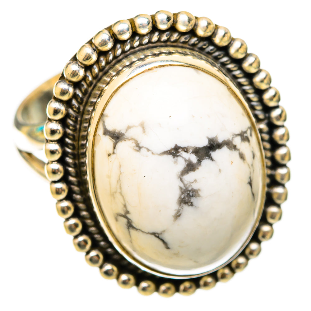 Howlite Rings handcrafted by Anasilvercos - RING117751 - Photo 2