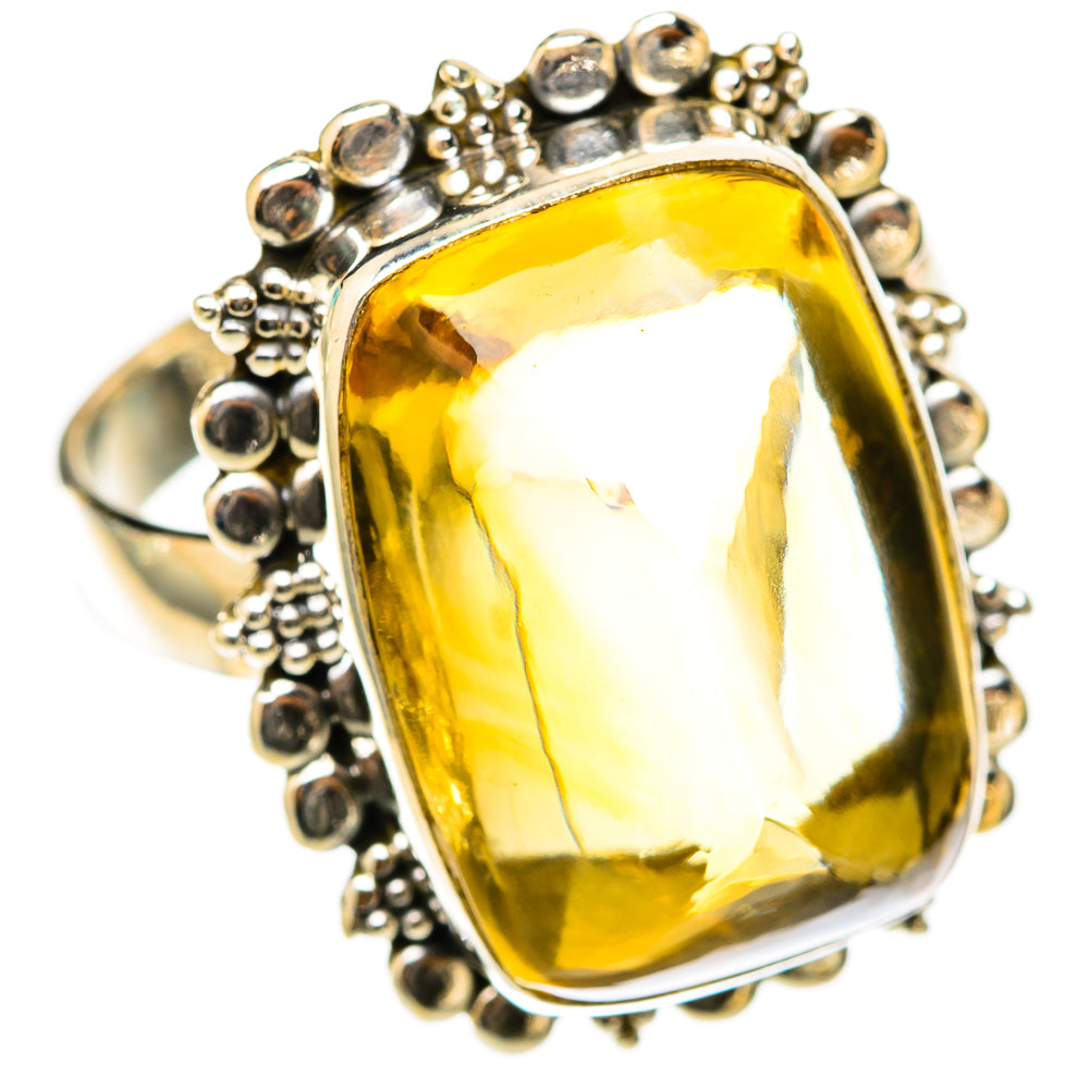Citrine Sugarloaf Rings handcrafted by Anasilvercos - RING117767 - Photo 2