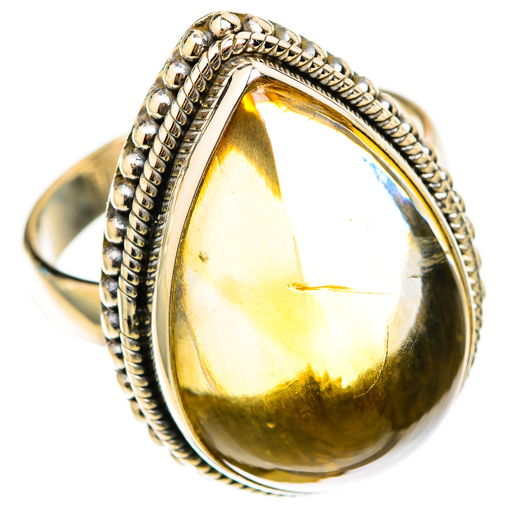 Citrine Sugarloaf Rings handcrafted by Anasilvercos - RING117768 - Photo 2