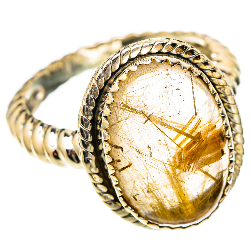 Rutilated Quartz Rings handcrafted by Anasilvercos - RING117776 - Photo 2
