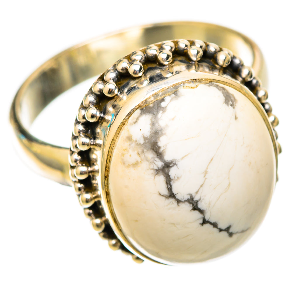 Howlite Rings handcrafted by Anasilvercos - RING117780 - Photo 2