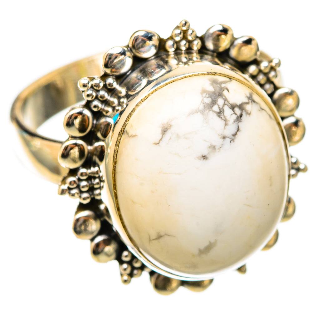 Howlite Rings handcrafted by Anasilvercos - RING117781 - Photo 2