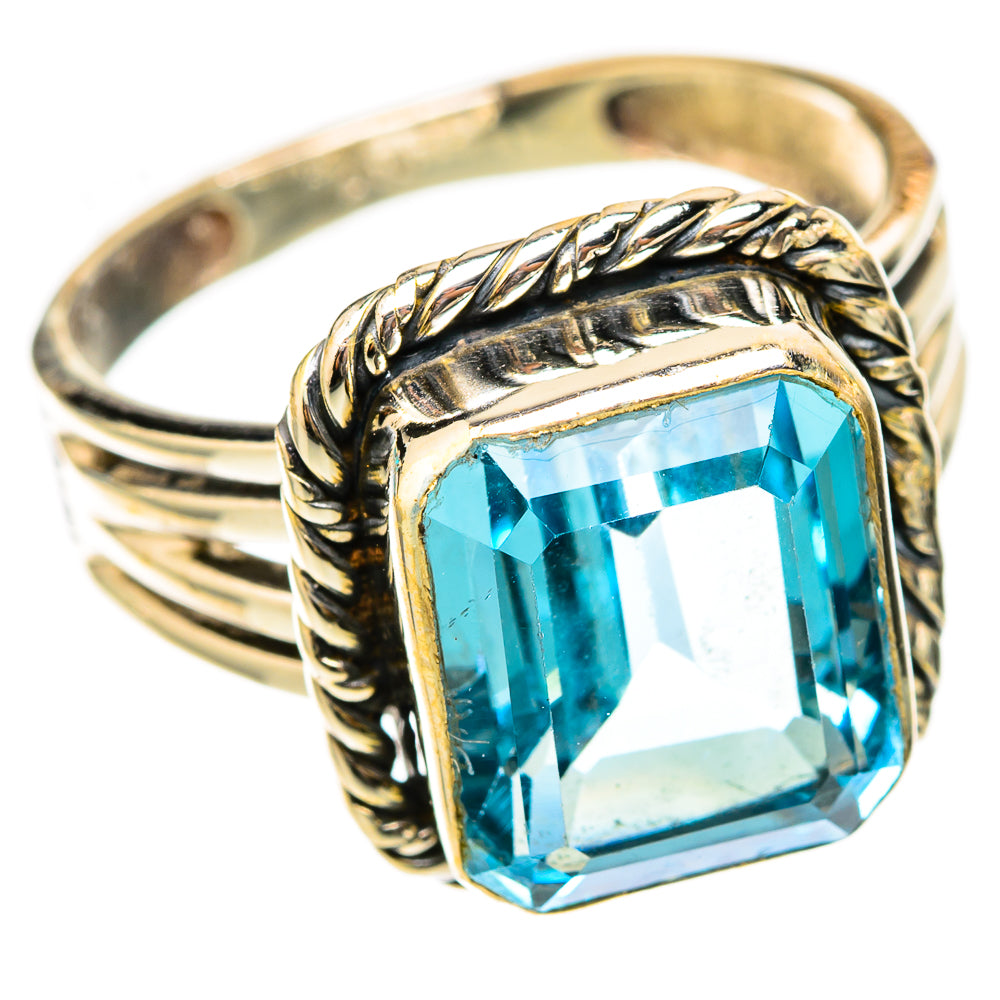 Blue Topaz Rings handcrafted by Anasilvercos - RING117791 - Photo 2