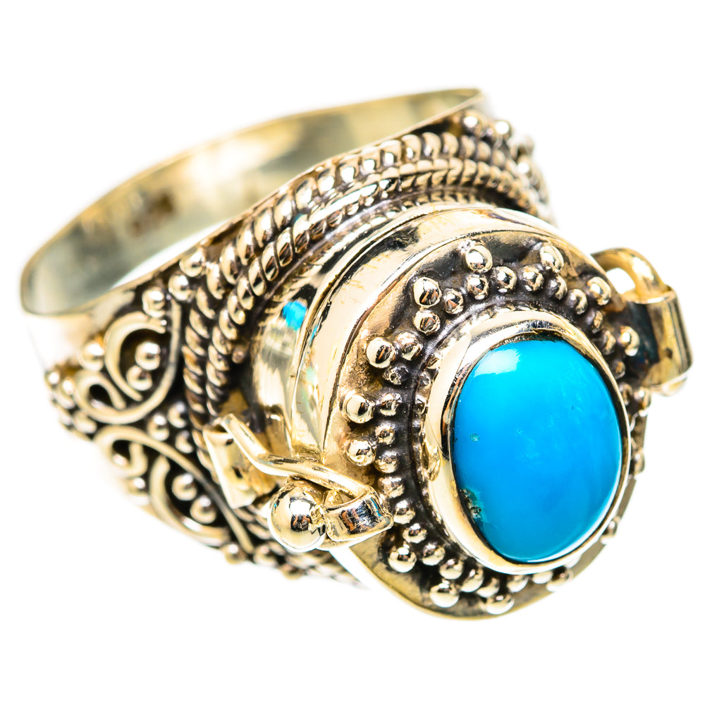 Sleeping Beauty Turquoise Rings handcrafted by Anasilvercos - RING117792 - Photo 2