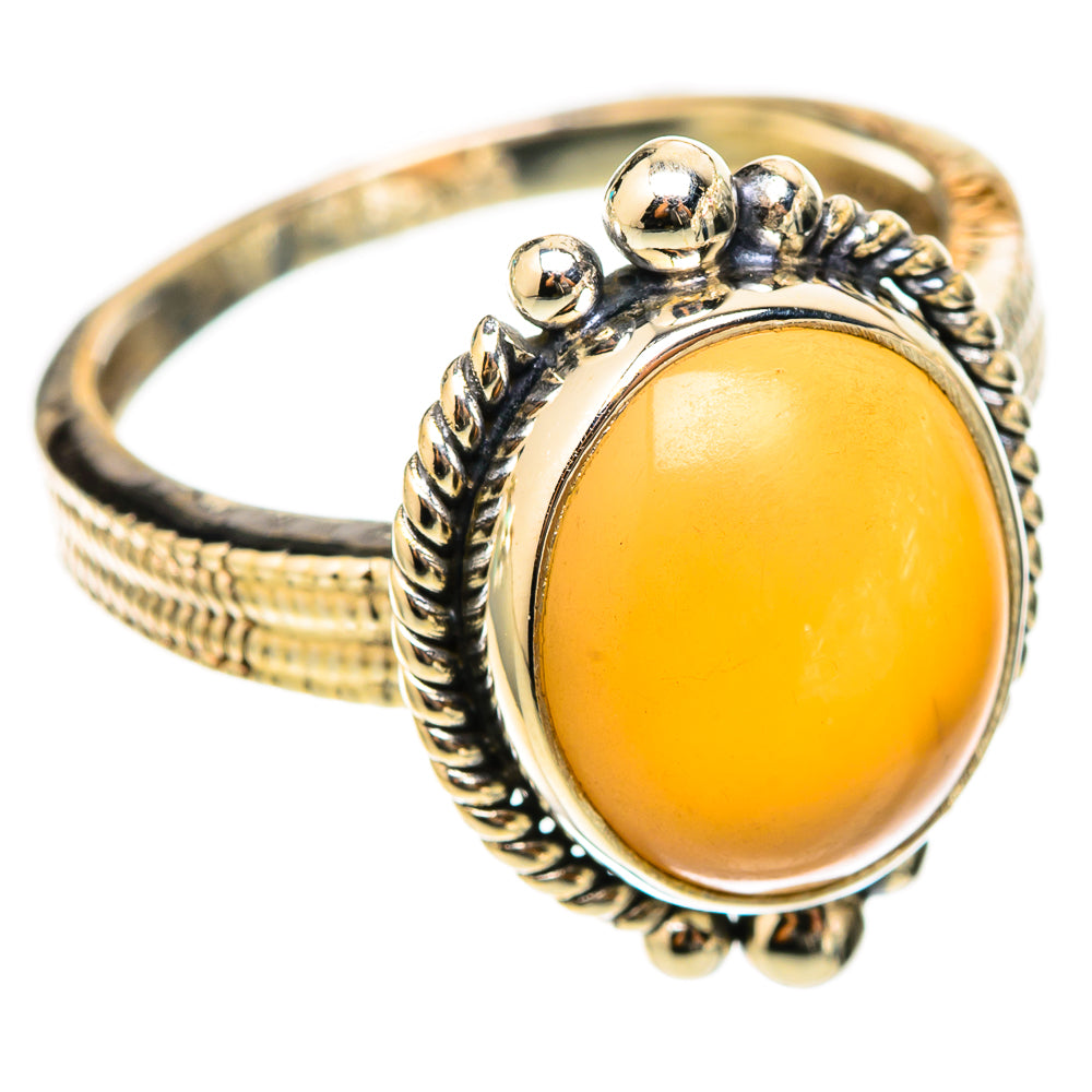 Peach Moonstone Rings handcrafted by Anasilvercos - RING117796 - Photo 2