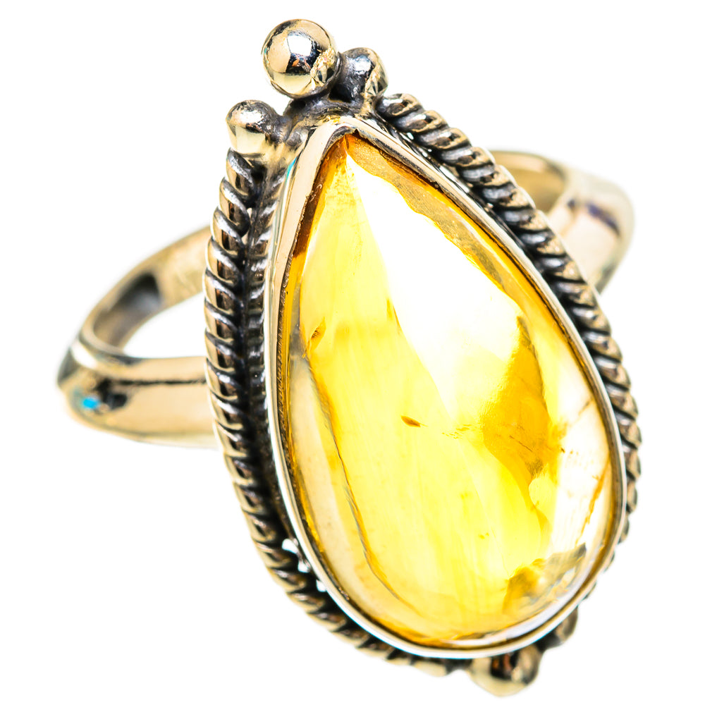 Citrine Sugarloaf Rings handcrafted by Anasilvercos - RING117797 - Photo 2