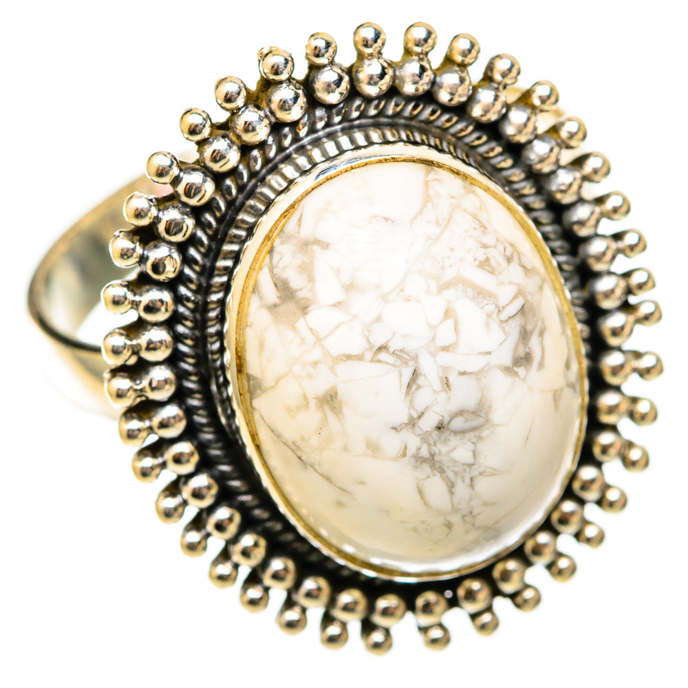 Howlite Rings handcrafted by Anasilvercos - RING117812 - Photo 2